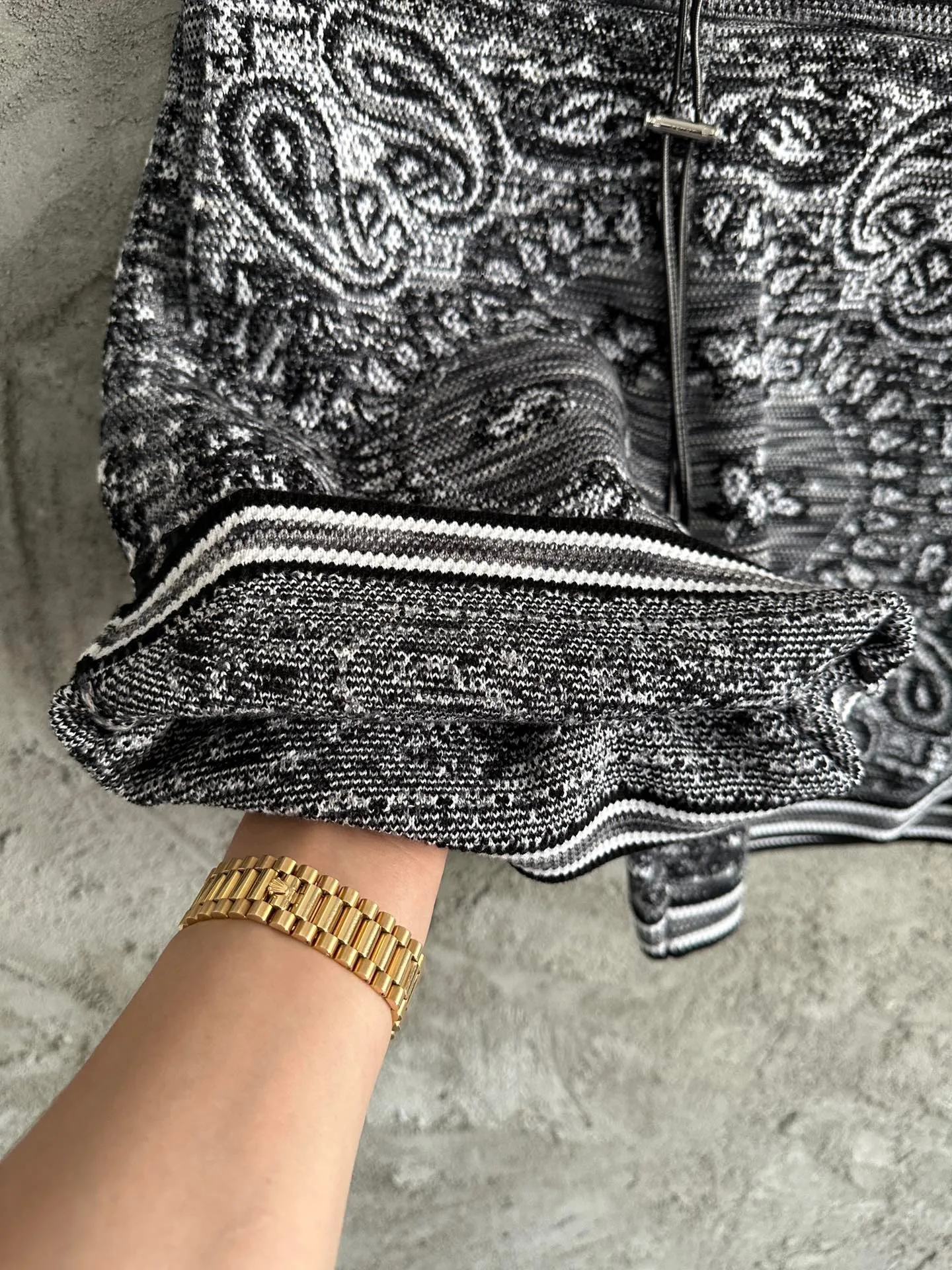 men knit paisley shorts 4