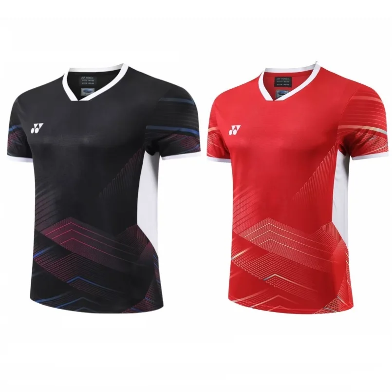 

23 new badminton uniforms for men and women quick-drying breathable competition clothes YY short sleeve training clothes