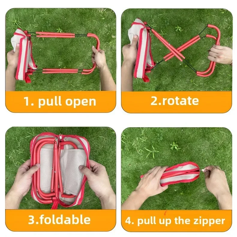 Folding Stool Outdoor Portable Folding Stool Lightweight and Convenient Folding Stool Camping Travel Fishing Portable
