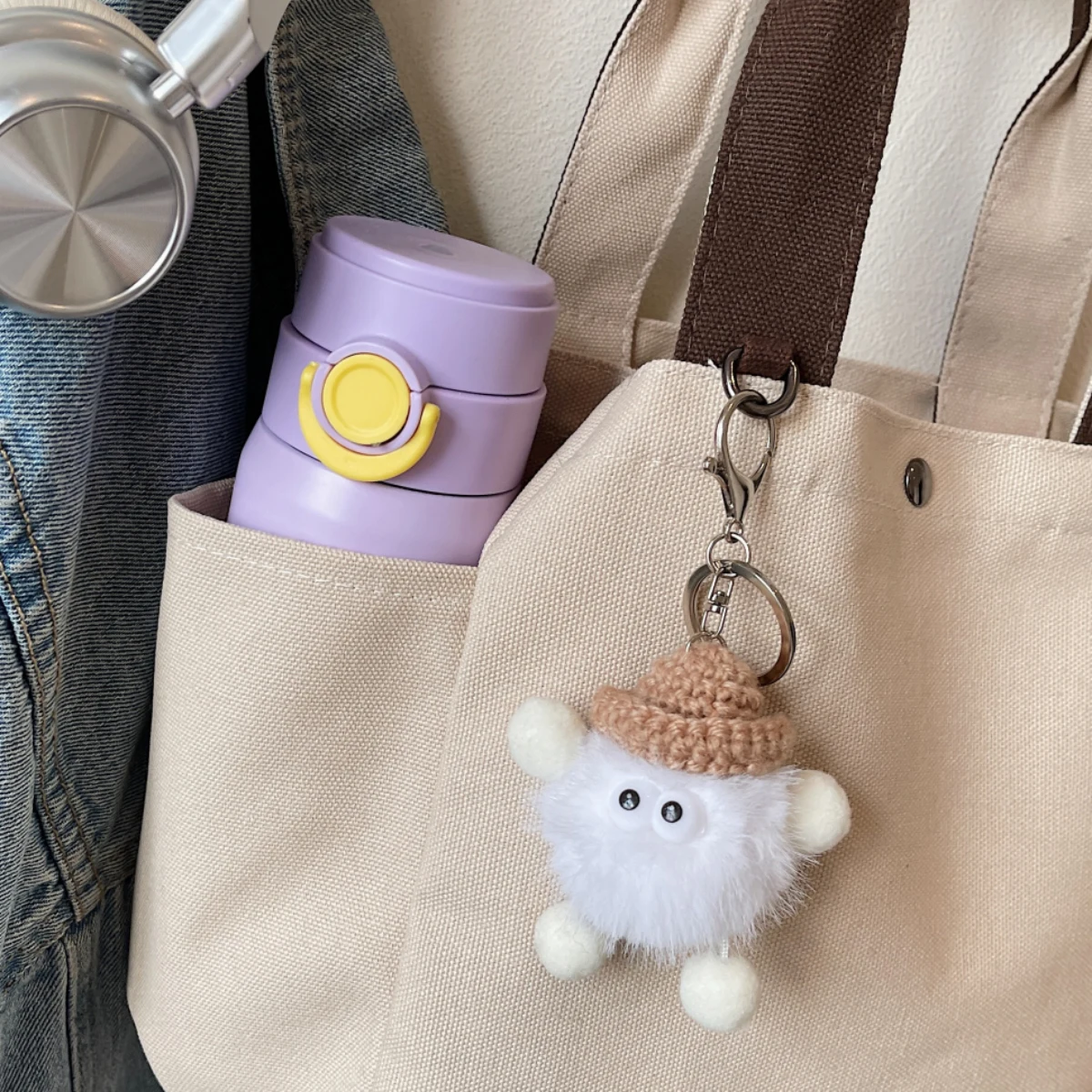 Large Capacity Canvas Bag for Women, Japanese Style Student Tote Bag for Class, Versatile Casual Zipper Shoulder Bag for Commuting to Work