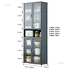 Multi-functional Kitchen Cabinets Household Storage Cabinet Nordic Minimalist Floor-standing Dish Microwave Pot Kitchen Cabinet 6