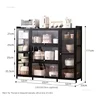 Nordic Minimalist Kitchen Cabinets Home Living Room Storage Cabinets Multi-layer Large Capacity Small Apartment Kitchen Cabinet 6