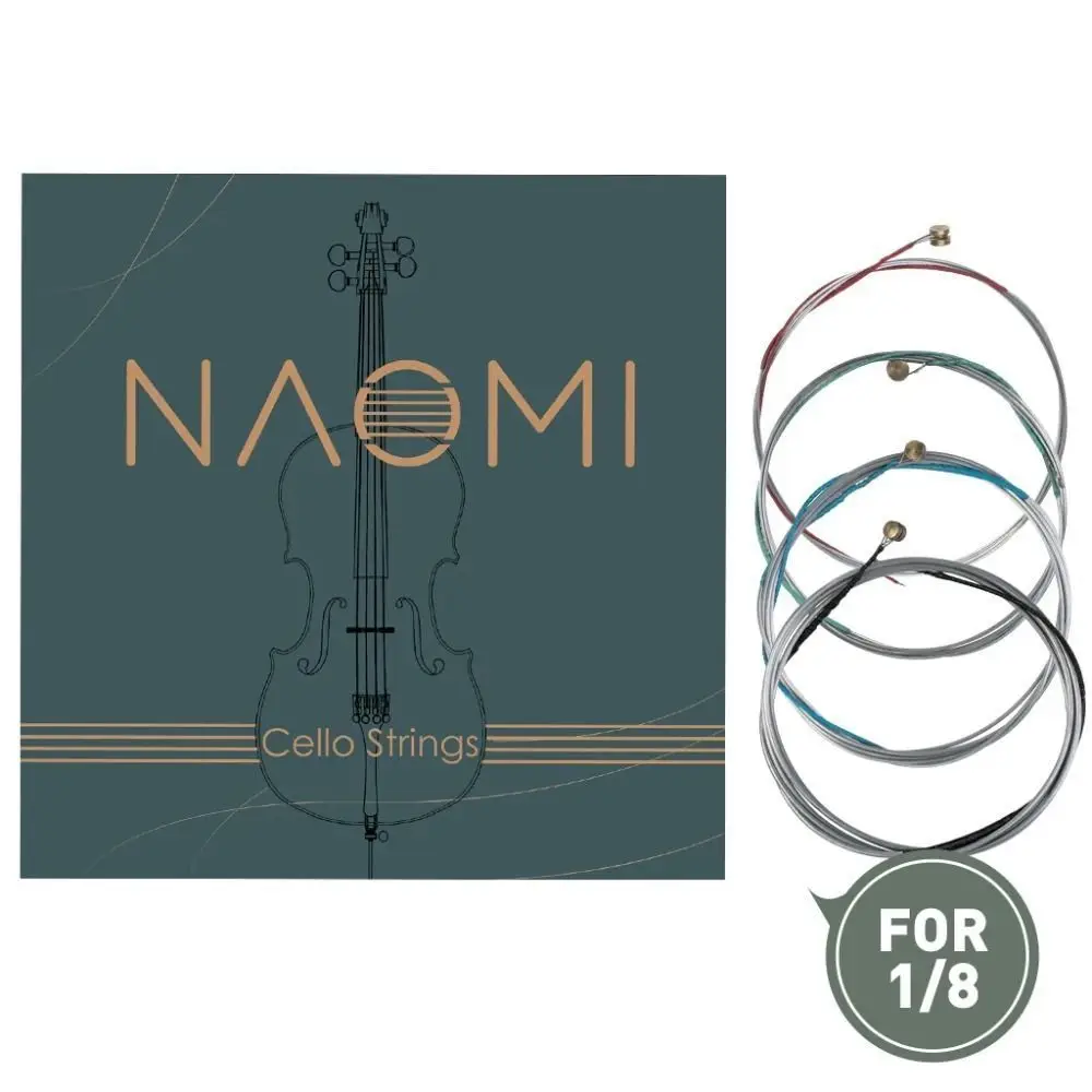 1 комплект 4/4 3/4 1/2 1/4 1/8 Сменные никелевые Струны для скрипки Naomi, аксессуары для оформления скрипки