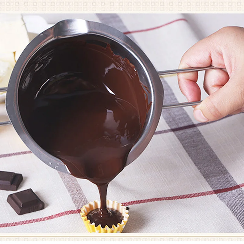 Stainless Steel Chocolate Cheese Melting Pot Pan Bowl DIY Accessories Tool Chocolate Cheese Butter Caramel Accessories Tool xqmg