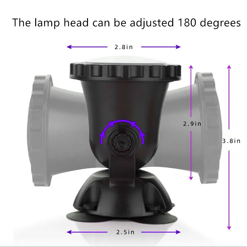 Description Picture 4 of itemRGB 36 LEDs Underwater Light IP68 Waterproof Aquarium Spotlight Swiming Pool Fountains Pond Tank Light For Landscape Decor 3#1