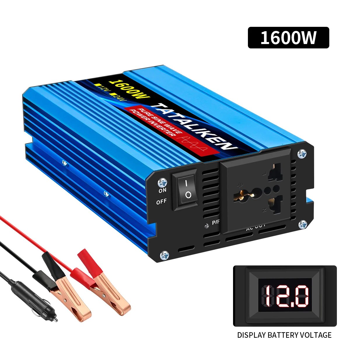 12V, 24V para 110V CA, 220V, Adaptador