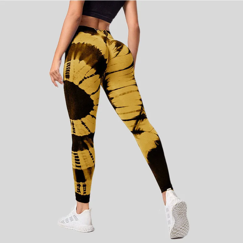 

Tie Dye Yoga Pants Women Seamless High Waist Fitness Leggings Lady Workout Scrunch Butt Lifting Sports Gym Tights Yoga Pants
