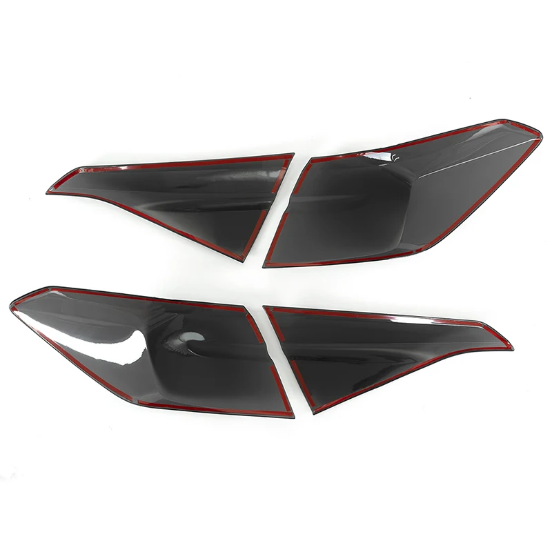 Rhyming 4PCS Car Tail Light Cover Smoked Black Lens Rear Lamp Trim ABS Car Accessories Fit For Honda Civic 11th Gen 2021 2022 4 Rhyming 4PCS Car Tail Light Cover Smoked Black Lens Rear Lamp Trim ABS Car Accessories Fit For Honda Civic 11th Gen 2021 2022 4