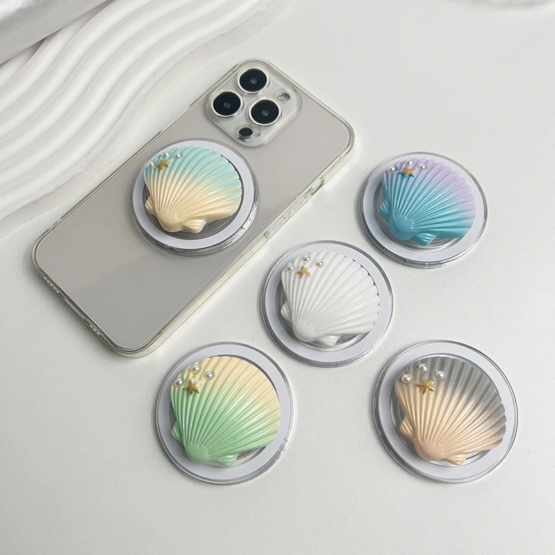 Ergonomic Foldable Resin Phone Stand and Grip Holder