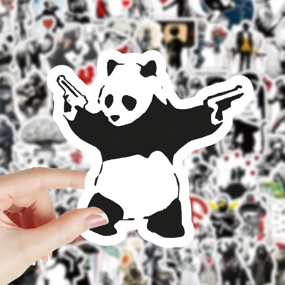 10/30/50/100pcs Banksy Art Graffiti Street Art Stickers Aesthetic Decal  Skateboard Phone Laptop Car Bike Waterproof Cool Sticker - AliExpress, image size:1000x1000