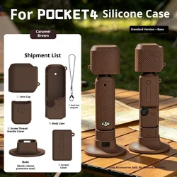 Premium Silicone Protective Case with Non - Slip Desktop Base for Brown