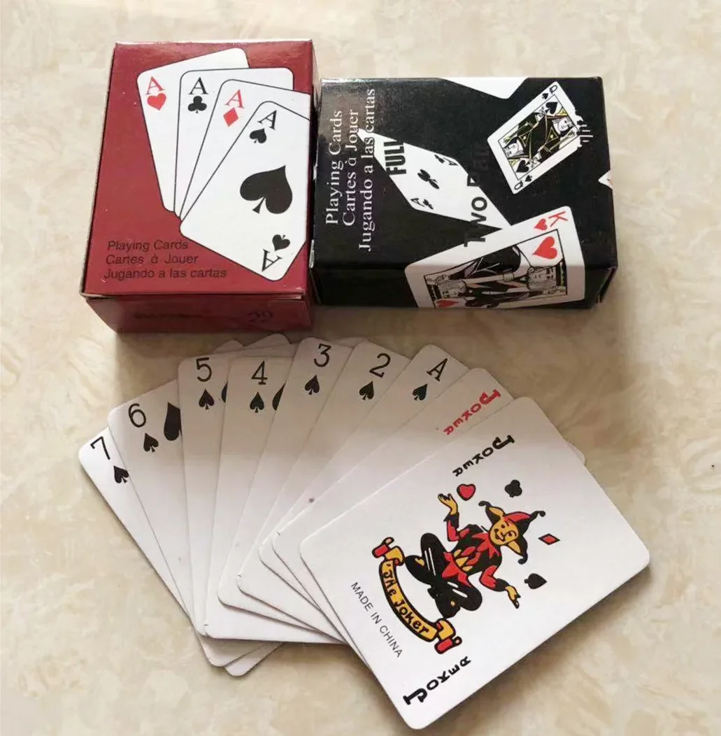 1 piece Mini Poker Cards Playing Game Creative Child Gift Outdoor Climbing Travel Accessories 5.3*3.8cm playing cards,poker set