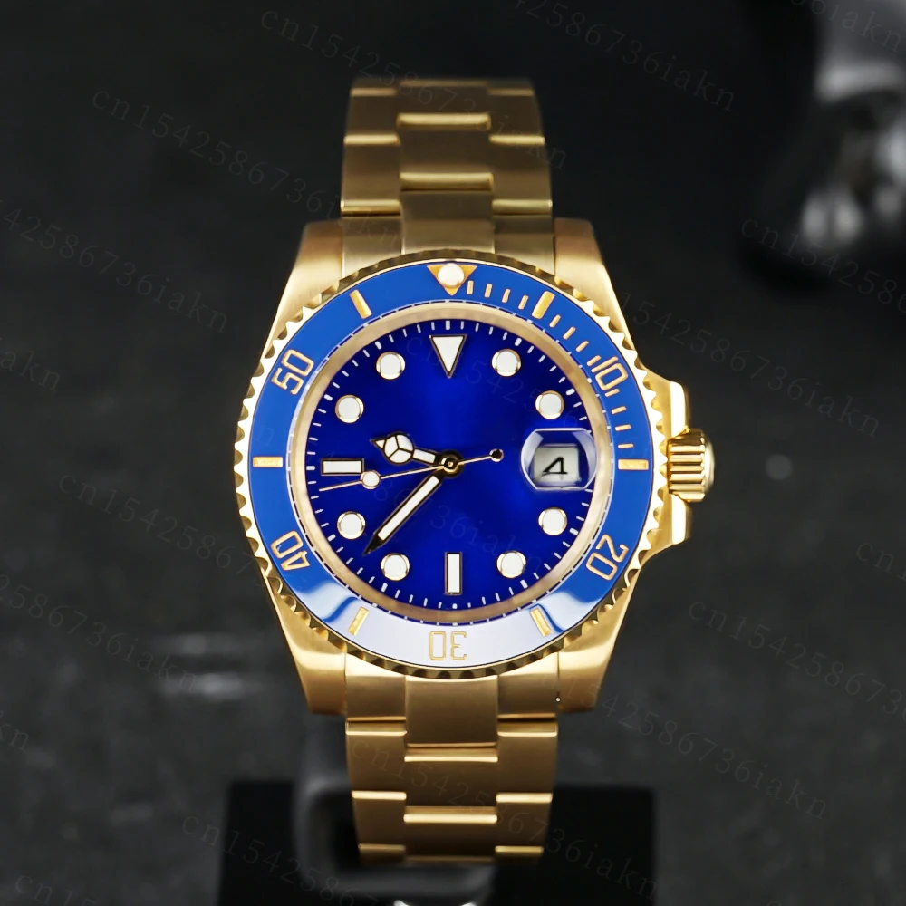 2022 Fashion New 40mm Men's Leisure Sports Sapphire Mirror Stainless Steel Material Waterproof Automatic Mechanical Watch