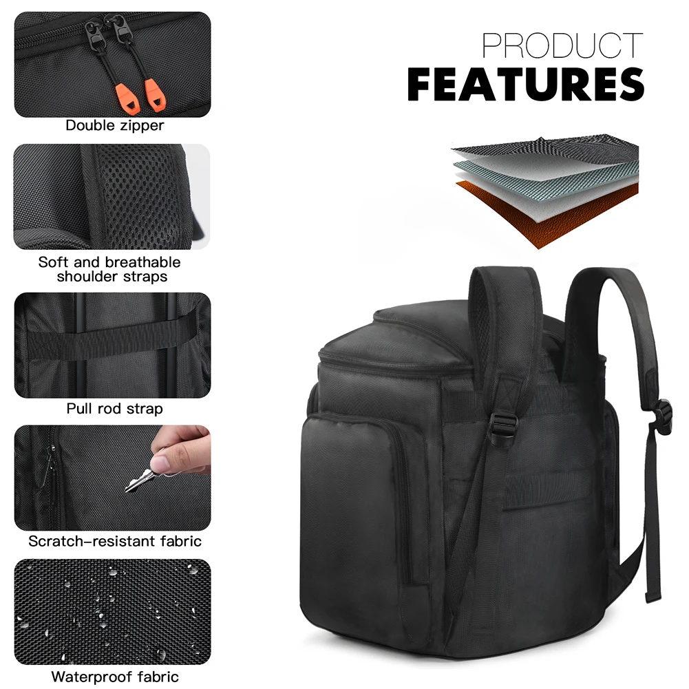For Bose S1 Pro/Pro+ Portable BT Speaker Backpack Breathable Wireless Speaker Storage Bag Travel Audio Carrying Backpack