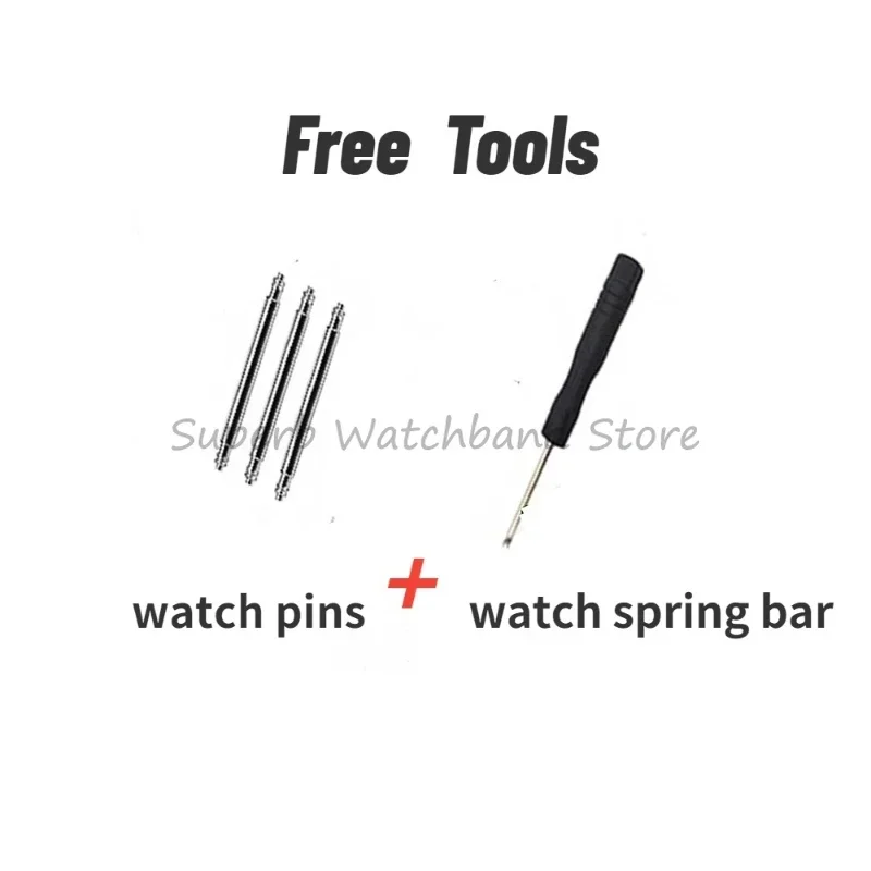 Ultra-Thin Colorful Cowhide Leather Watch Strap with Needle Pattern Design