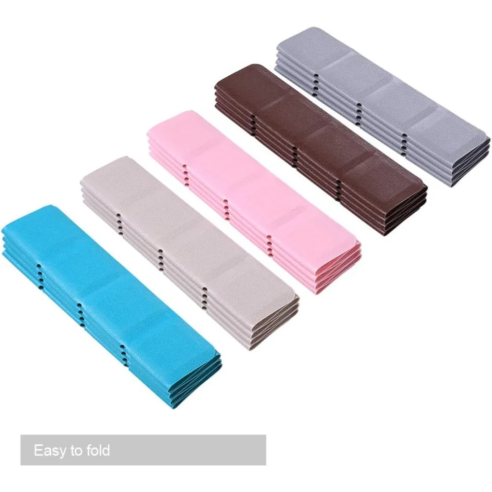 Foldable Non Slip Silicon Bath Mat Bathtub mat no Suction Cups Shower mats for Textured Tub and Reglazed Tub (Foldable -Grey, 28