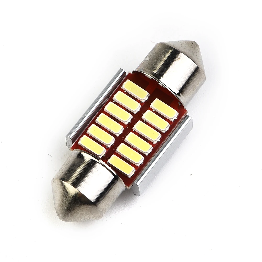 

1pc 31MM LED Bulb C10W Car Reading Light 12V 2W, 180LM, 6500K White Super Bright 4014 Interior Car Doom Lamp License Plate Light