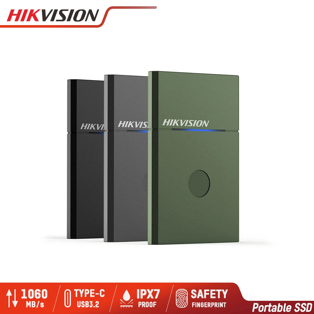 

Hikvision Portable SSD 500GB External SSD Disk Drive 1000GB SSD USB3.2 Type-C Safe Fast Solid State Disk Replace HDD