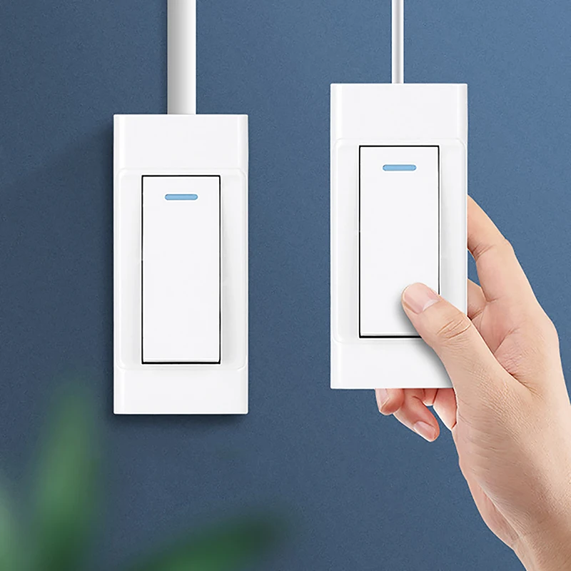 Micro Switch 1Pc 1 Gang 2 Way Surface Mount Switch Wire Hanging Installation Bedside On/Off Control Lamp Panel Wall Light Switch micro switch