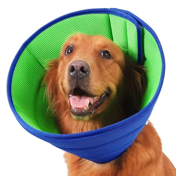 Collare flessibile per il recupero del cono del cane collare elastico regolabile traspirante per passeggiate all'aperto o viaggi