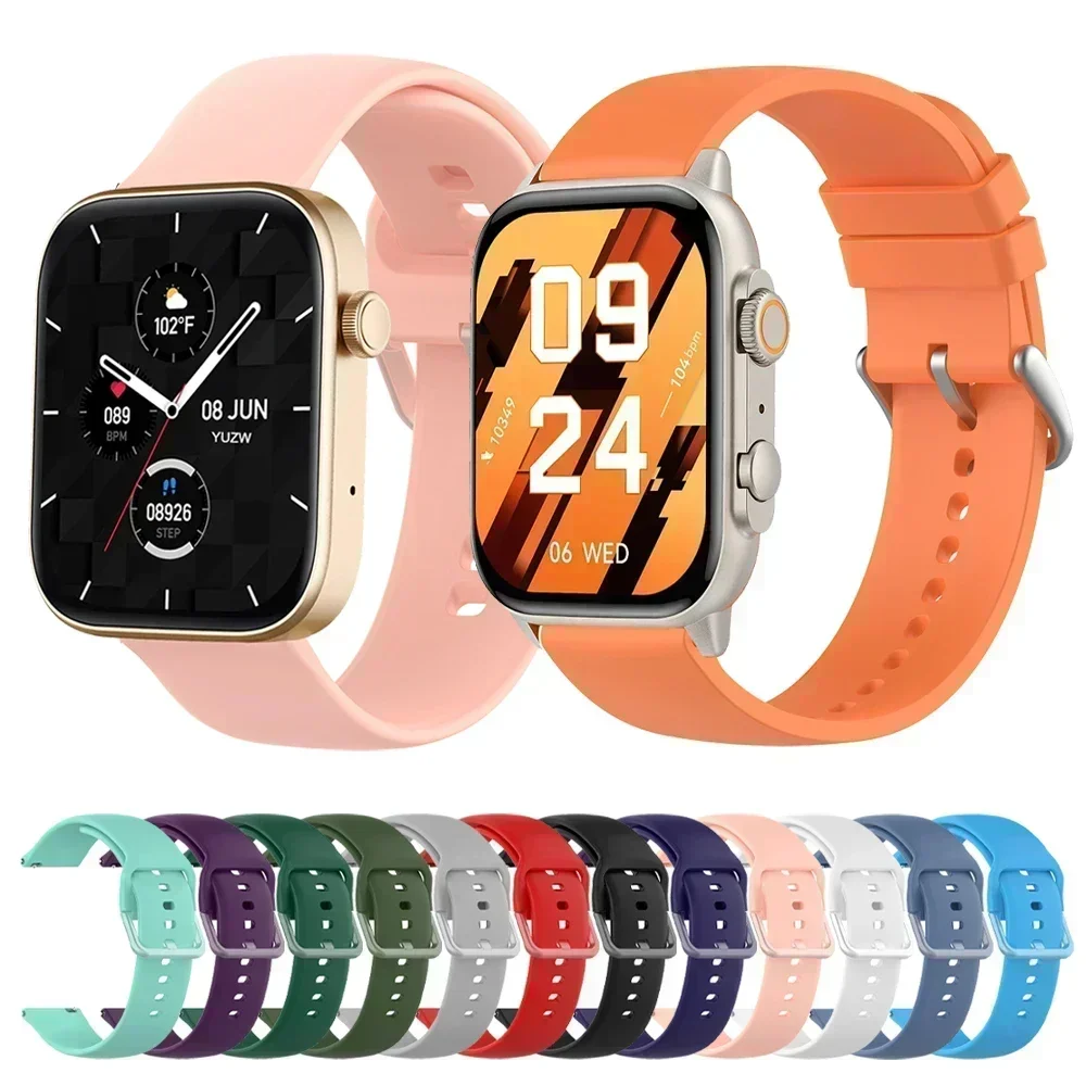 Sports Watch Strap - Soft Silicone Bracelet Accessories (20mm & 22mm)