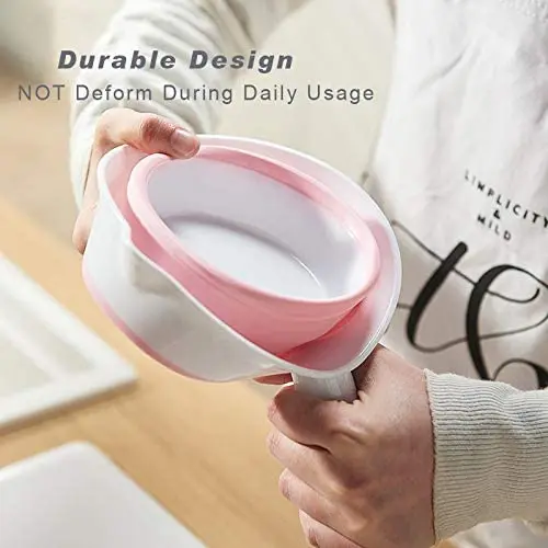 Fold-able Water Ladle Collapsible Water Scoop Dipper Folding Bath Spoon Ladle Space Saving for Kitchen Bathroom