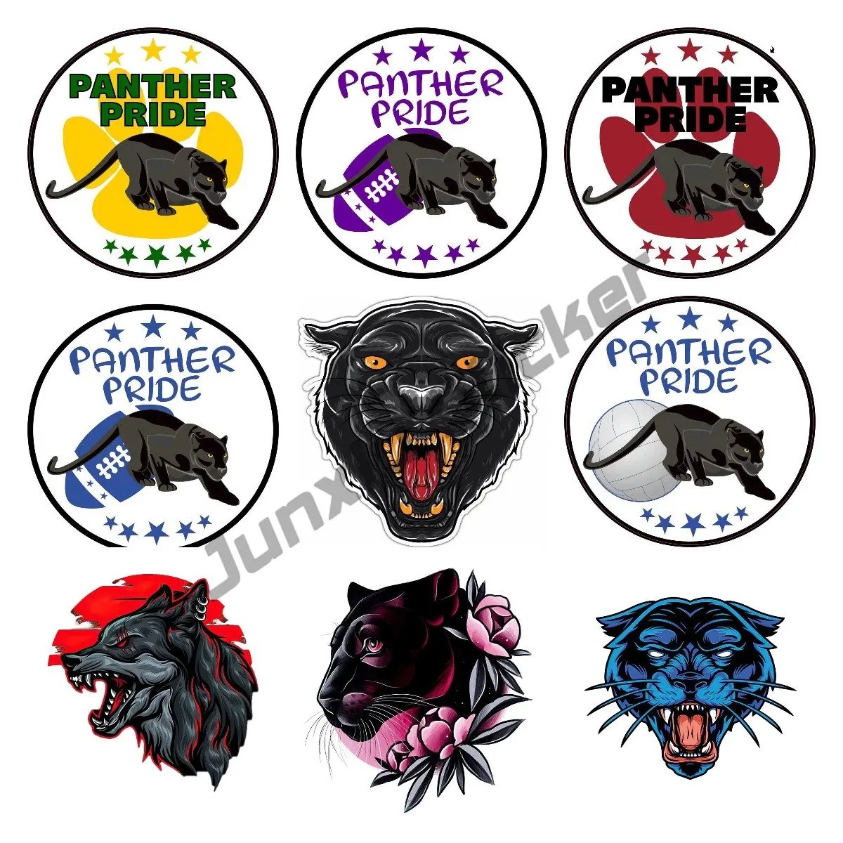 

Black Cat Head Pet Puma Panther Sticker Car Bumper Window Decal