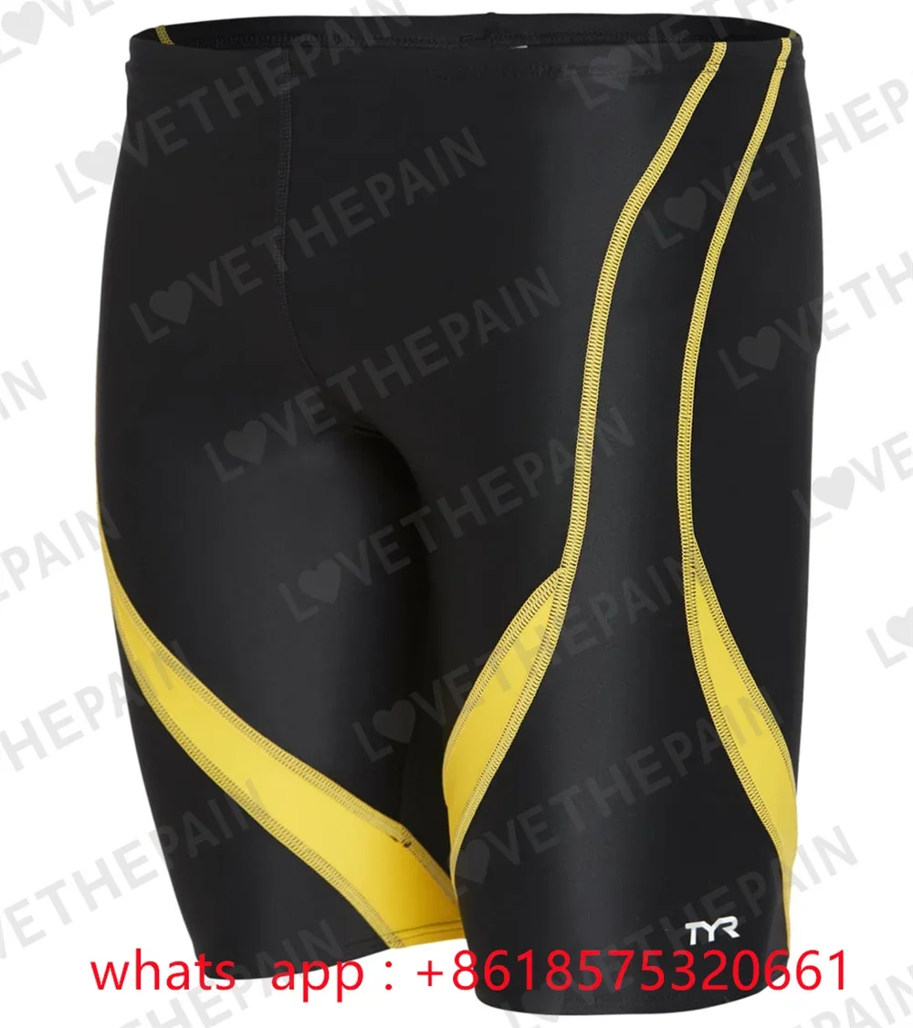 Tyr Men's Alliance Splice Jammer Swimsuit Swimwear Training Swim Shorts Trunks Beach Tight Swimming Pants Jammer Sports Surf