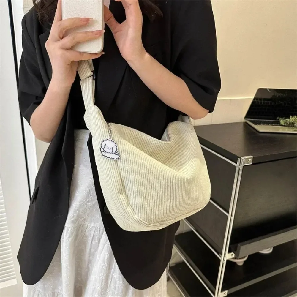 Corduroy Crossbody Bags for Women Ladies Large Capacity Shoulder Bag Fashion Purse and Handbags Solid Color Women Messenger Bag women handbags,crossbody bags