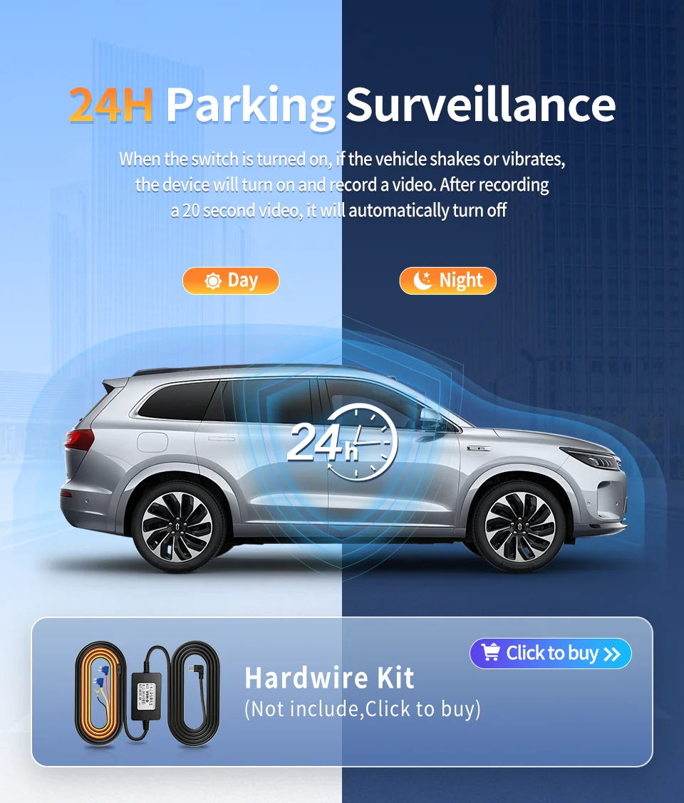 Imagebon Q3 3-Zoll 4K+1080P UHD ADAS Mini-Dashcam mit Nachtsicht, Dual-Aufnahme, 24-Stunden-Parküberwachung, GPS, WLAN, Auto-DVR – Detail 5
