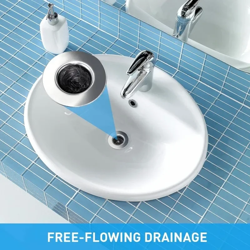 Stainless Steel Floor Drain Filter Mesh Sink Conical Strainer Anti-clog Drains Bathtub Hair Catcher Kitchen Bathroom Facilities
