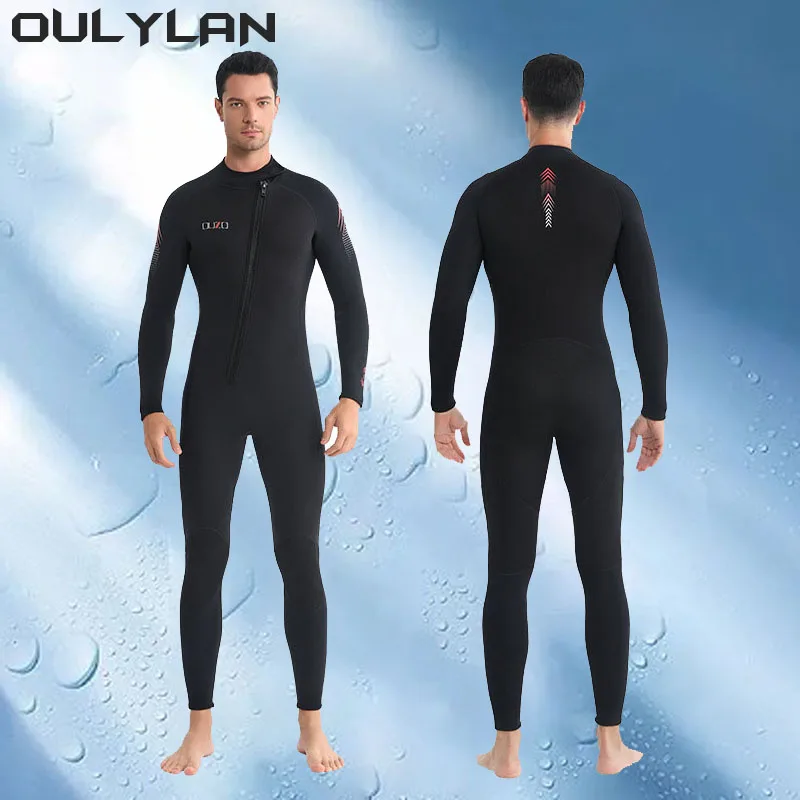 

Oulylan 3MM Neoprene Wetsuit 2024 Women Men High Elastic Surfing Spearfishing Wetsuits One Piece Full Body Diving Suit Jumpsuit