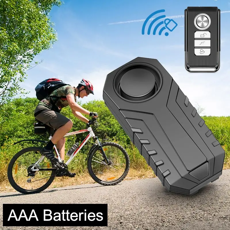 ring keypad siren USB Rechargeable Bike Alarm Anti Theft Security Alarms for Home Wireless Alarm with Autostart Motion Sensor Bicycle Warning Bell emergency strobe lights Alarms & Sensors