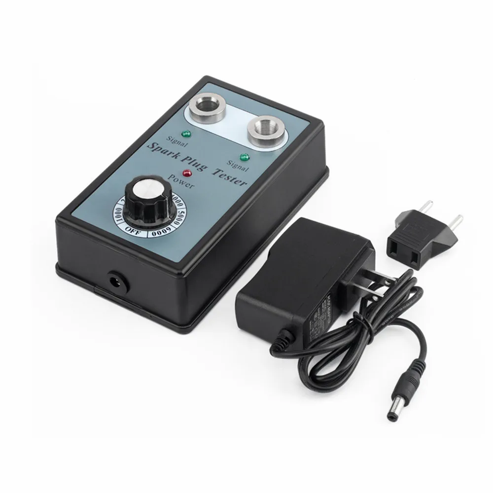 Dual Hole Car Spark Plug Tester, Ignition Plug Analyzer, Diagnostic Tool, 12V Car Spark Tester Detector