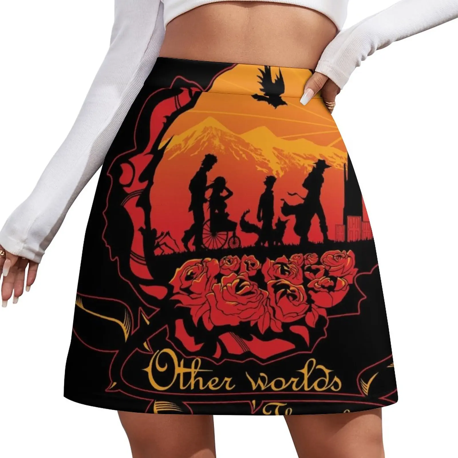 

Other worlds Mini Skirt Women's skirt Skirt satin