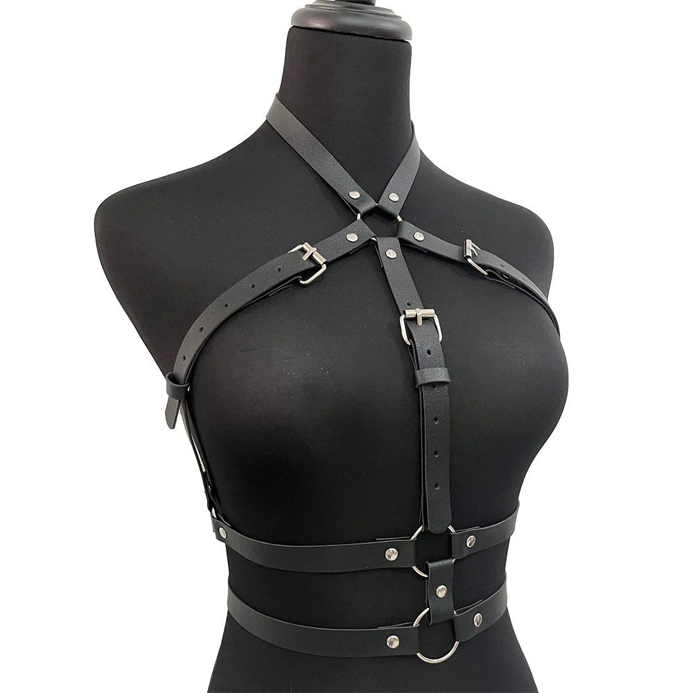 Sexy Chest Harness for Women Leather Lingerie Bondage Body Harness Belt  Gothic Fetish Clothing Suspenders Rave Sex Toys - AliExpress