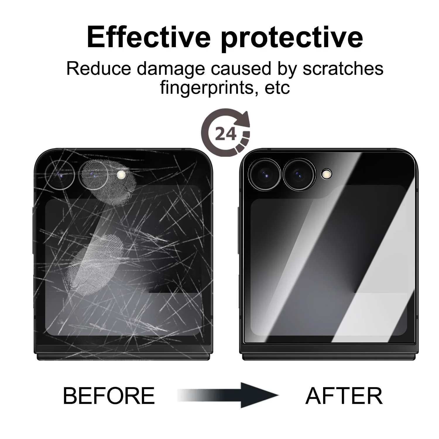 Easy to install Front Tempered Glass for Samsung Galaxy Z Flip 7 HD Screen Protector Anti Scratch Protective Cover For ZFlip7