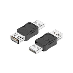 Compact USB 2.0 to Micro USB - C Charging and Data Adapter - High - Speed 480Mbps Converter - 2 PCS (USB female to male)