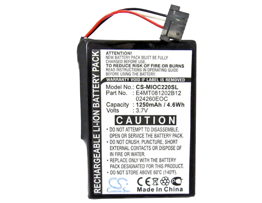 

Cameron Sino 1250mAh Battery BPLP1200 11-B0001MX for CLARION MAP 770, MAP770, MAP780,For Pioneer AVIC-S1