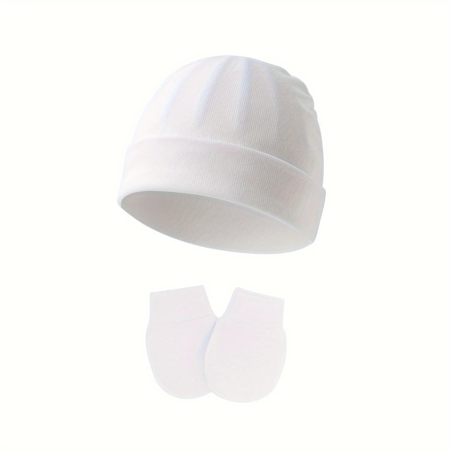 4 set di guanti per neonati carini per neonati, guanti per neonati senza graffi, guanti per cappelli per bambina per neonati, neonati, neonati - immagine 5