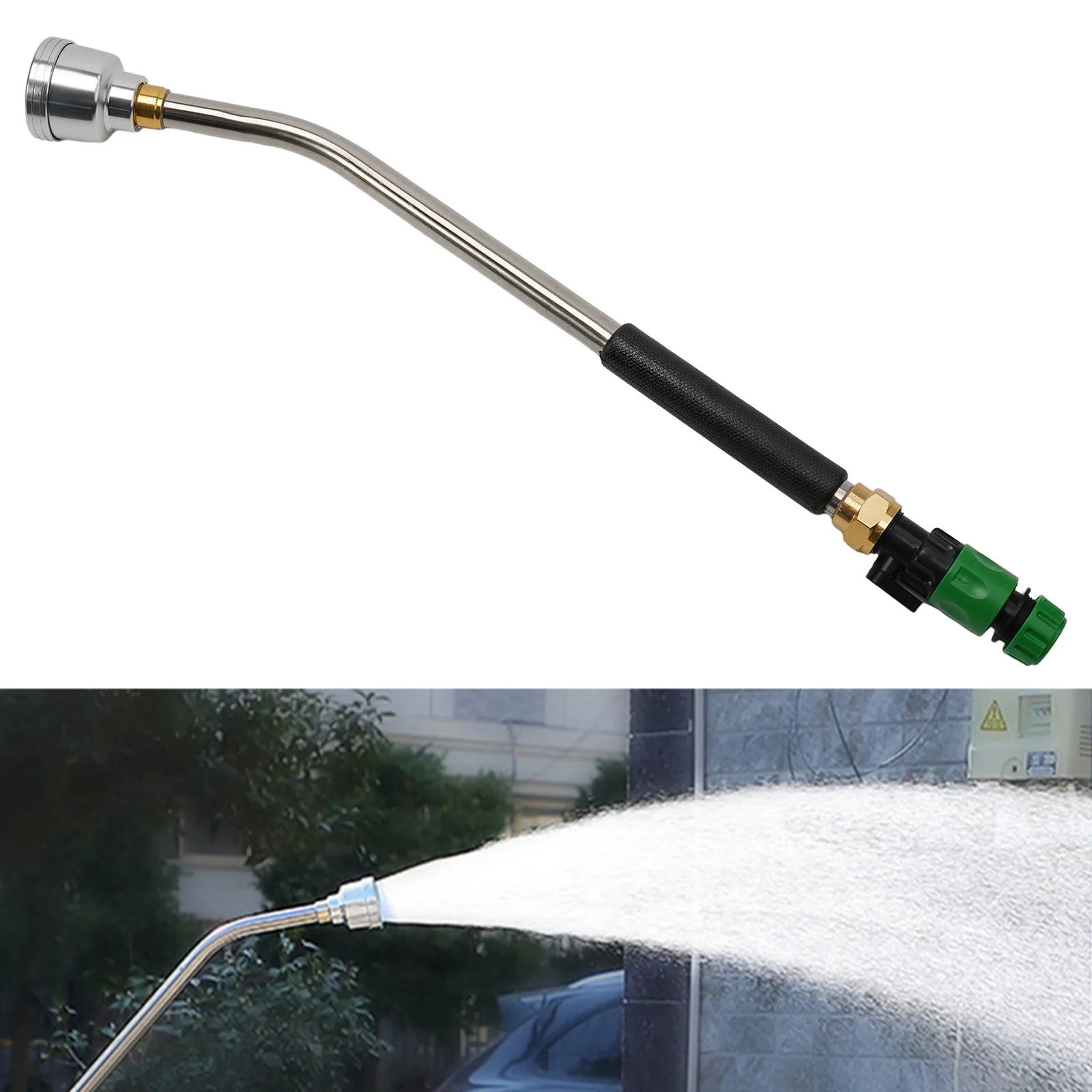 

Long-lasting Brand New Garden Tool Accessories Outdoor Living Parts Watering Wand Stainless Steel 1/2inch 1inch
