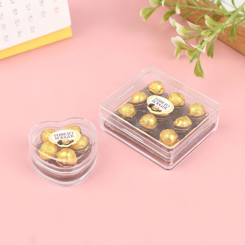 Dollhouse Miniature Chocolate Gift Box Toy Kitchen Accessory