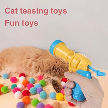 Plush Cat Toy Launcher Set 1