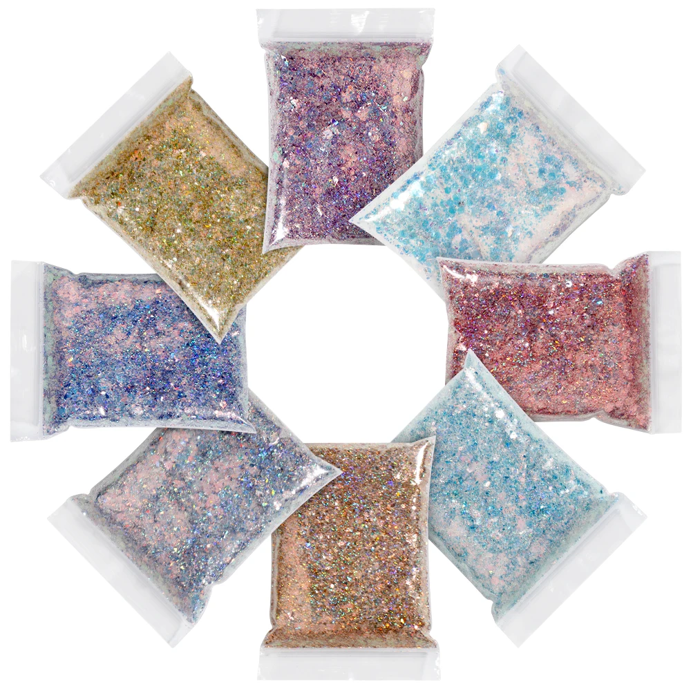 50-10g Starlight Glitter Nail Powder Iridescent Nail Glitter Dust Shiny  Pigment For Resin Craft,Soap Making,Nail Art Decorations - AliExpress