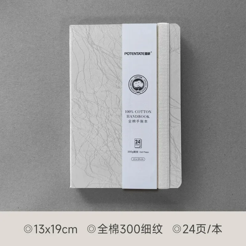 POTENTATE Watercolor 100% Cotton Paper Pad 24 Sheets10x10cm/9x14cm/13x19cm Artists Beginners Watercolor Sketchbook Drawing Paper 5
