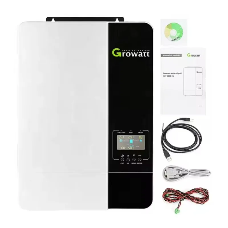 

GROWATT 48V DC SPF 5000 ES Growatt Solar Inverter Growatt Hybrid Off Grid Inverter