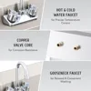 Commercial Hand Wash Sink, 17x15 Inch Wall Mount Kitchen Sink for Restaurant Bar RV Bathroom Laundry Room 6