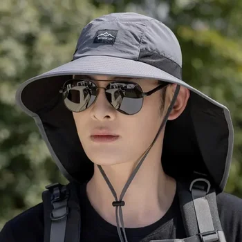Wide Brim Sun Hat with Neck Flap 2