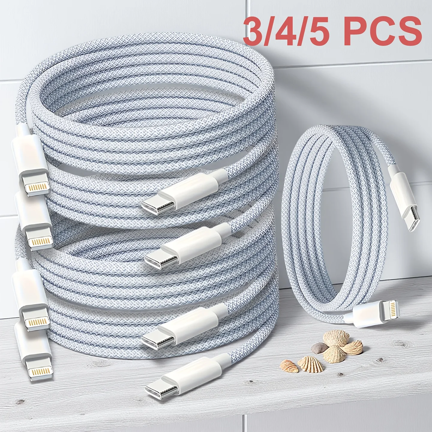 아이폰 14, 13, 12, 11 Pro Max, XS MAX, XR, X, 8, 7, Plus, 6S Plus용 고속 충전 케이블/ 퀵차지 코드/ 컴팩트