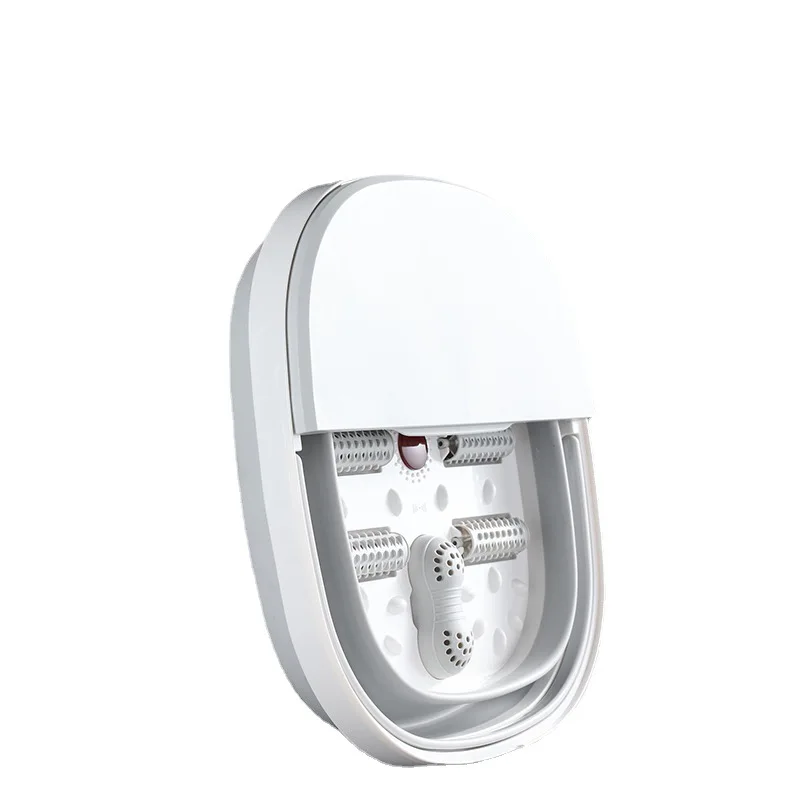 Portable Foot Spa Machine with Anti-Dry Burning Red Light Bubble Surf Therapy Foldable Foot Bath for Home Relaxation